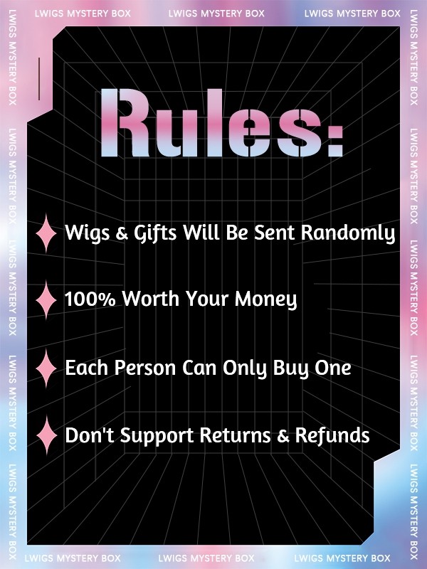 Lwigs Special Offer Mystery Wig Box $269 Win Valued $549 HD Lace Wigs Lucky Box Flash Deals | MB03