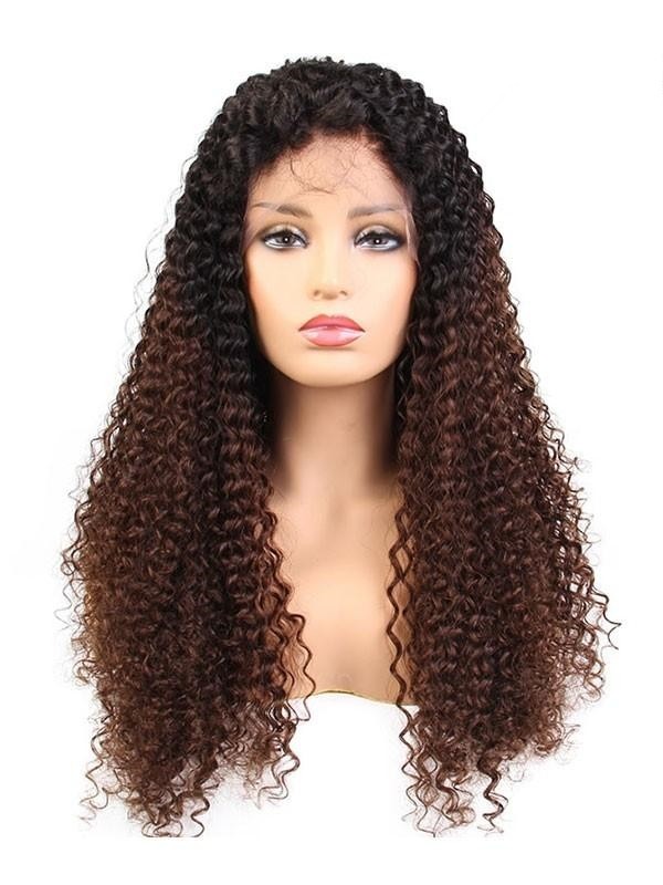 Ombre Brown Lace Front Wig Undetectable HD 13x4 Lace Wig Affordable Human Hair Wig Lwigs635