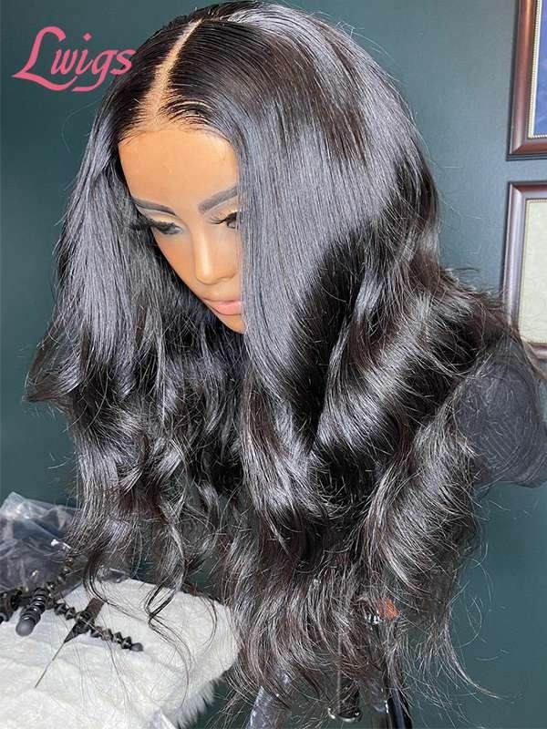 Combo Sale Long Body Wave 4*4 Lace Wig With Kinky Curly Lace Front 13*4 Wig Bleached Knots With Babe Hair Tax Refund Sale TAX22