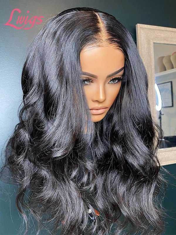Combo Sale Long Body Wave 4*4 Lace Wig With Kinky Curly Lace Front 13*4 Wig Bleached Knots With Babe Hair Tax Refund Sale TAX22