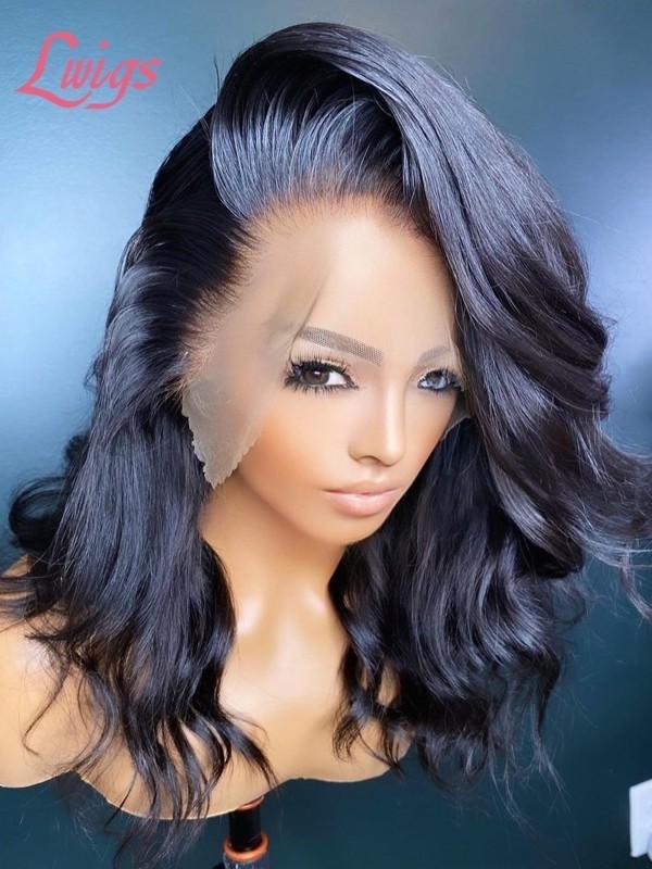 2021 New Fashion Hair Styles Undetectable HD Lace  Front Wig With Pre-Plucked Hairline Lwigs Christmas Sale  MXS03