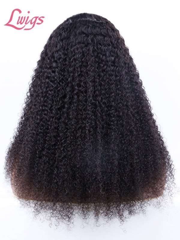 180% Density 13x6 HD Lace Wigs Brazilian Virgin Hair Kinky Curly With Natural Pre-plucked Hairline Lwigs192