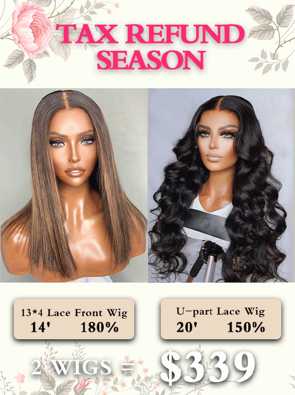 Highlight Color Bob Hair Cut Lace Front Wig Plus Natural Black Body Wave U-Part Lace Wigs With Top Swiss Lace Pre Plucked Natural Look TAX03
