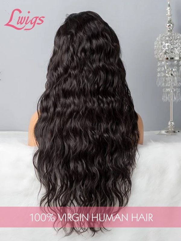 360 Lace Wigs Human Hair Wigs Unprocessed Virgin Brazilian Water Wave Hair Wigs Dream Swiss Lace Lwigs197