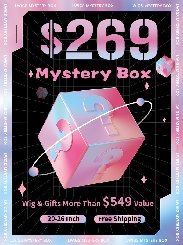 Lwigs Special Offer Mystery Wig Box $269 Win Valued $549 HD Lace Wigs Lucky Box Flash Deals | MB03