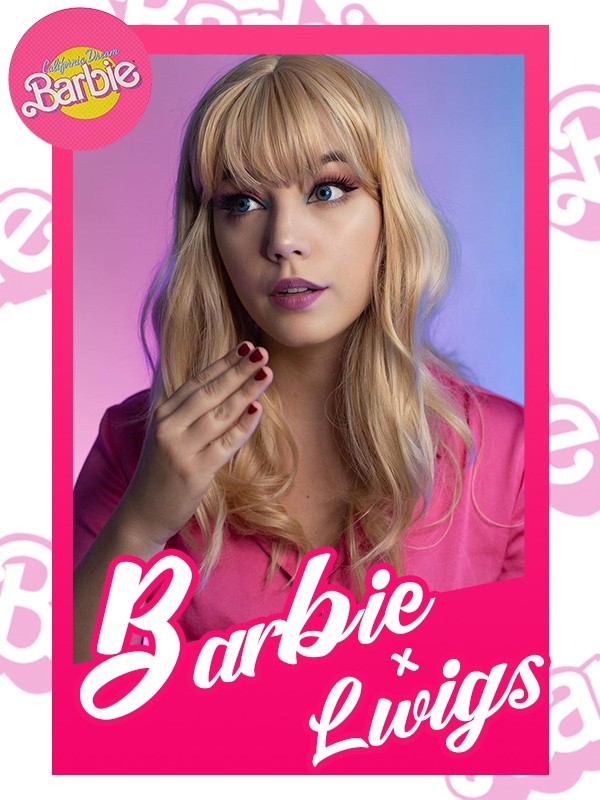 Lwigs Barbie Fashion Sale Undetectable HD Dream Swiss Lace 100% Virgin Human Hair 13x4 Lace Front Wigs With Bangs BA06