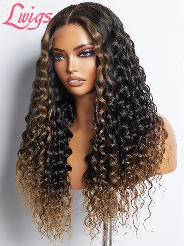 Lwigs New Arrivals 10s Install Loose Curly Ombre Color With Highlights 8x6 Dream 007 Lace Invisible Knots Glueless Wigs PR05Lwigs New Arrivals 10s Install Loose Curly Ombre Color With Highlights 8x6 Dream 007 Lace Invisible Knots Glueless Wigs PR05