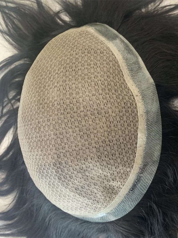 6 inch Men Toupee 100% Human Hair Wholesale Men Wig Hair Replacement 8x10 Silk Base Men Hairpieces Best Quality Topper TP01