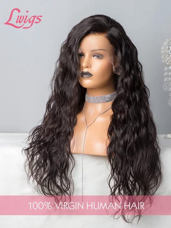 Deep Wave HD Lace Bleached Knots Affordable Brazilian Hair 360 Wig Undetectable HD Lace Wig For Black Women Lwigs166