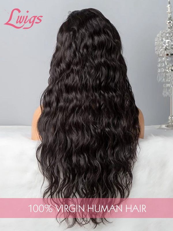 Deep Wave HD Lace Bleached Knots Affordable Brazilian Hair 360 Wig Undetectable HD Lace Wig For Black Women Lwigs166