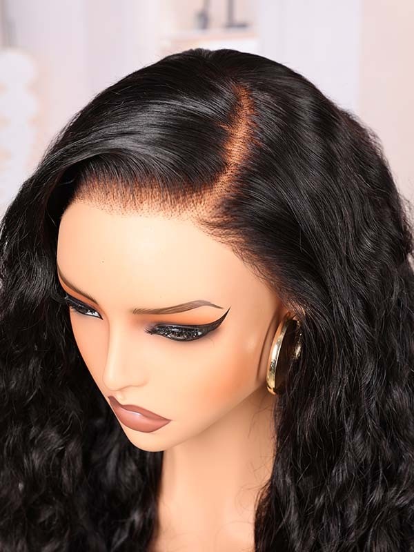Lwigs Most-Fit Cap Ready To Go Deep Side Parting Super Natural Hairline Deep Wave HD 11x6 Frontal Lace Wigs UD23
