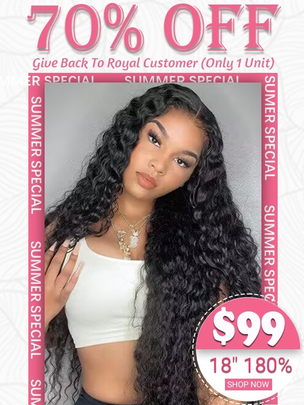 Lwigs Summer Special Beginner Friendly Curly 18 Inches 180% Density Natural Black Color Bleached Knots 360 Lace Wig TS08
