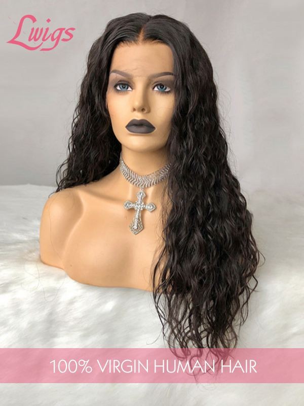9A Brazilian Virgin Human Hair Deep Wave HD Lace 360 Lace Wig For Women Pre Plucked Natural Hairline Lwigs46