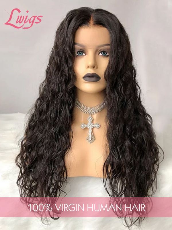 9A Brazilian Virgin Human Hair Deep Wave HD Lace 360 Lace Wig For Women Pre Plucked Natural Hairline Lwigs46