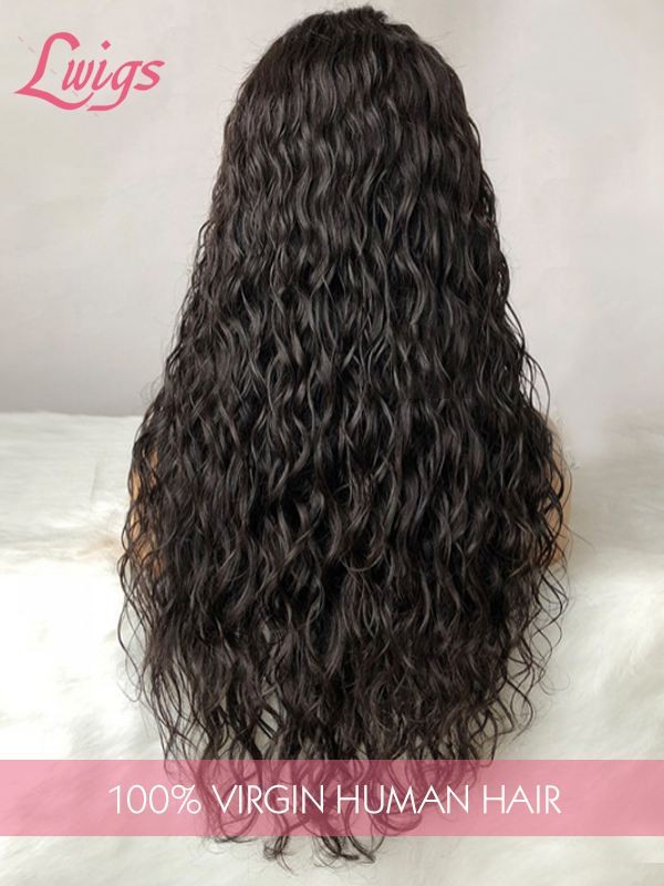 9A Brazilian Virgin Human Hair Deep Wave HD Lace 360 Lace Wig For Women Pre Plucked Natural Hairline Lwigs46
