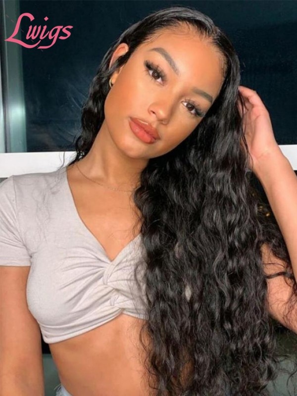 9A Brazilian Virgin Human Hair Deep Wave HD Lace 360 Lace Wig For Women Pre Plucked Natural Hairline Lwigs46