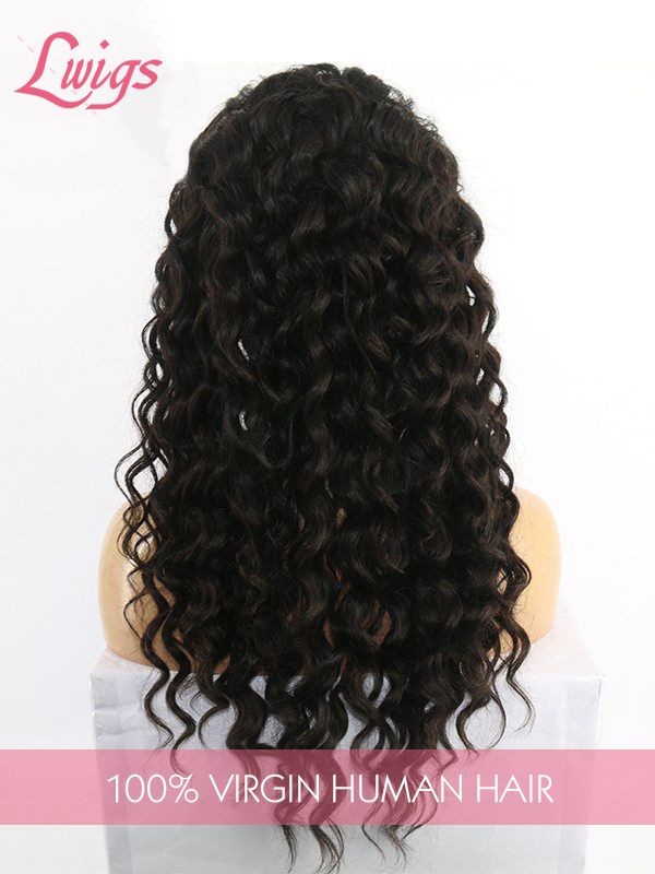 Natural Hair Wig 100% Human Hair Bleached Knots Loose Wave Affordable Clean Hairline 360 HD Lace Wigs With Elastic Band Lwigs180