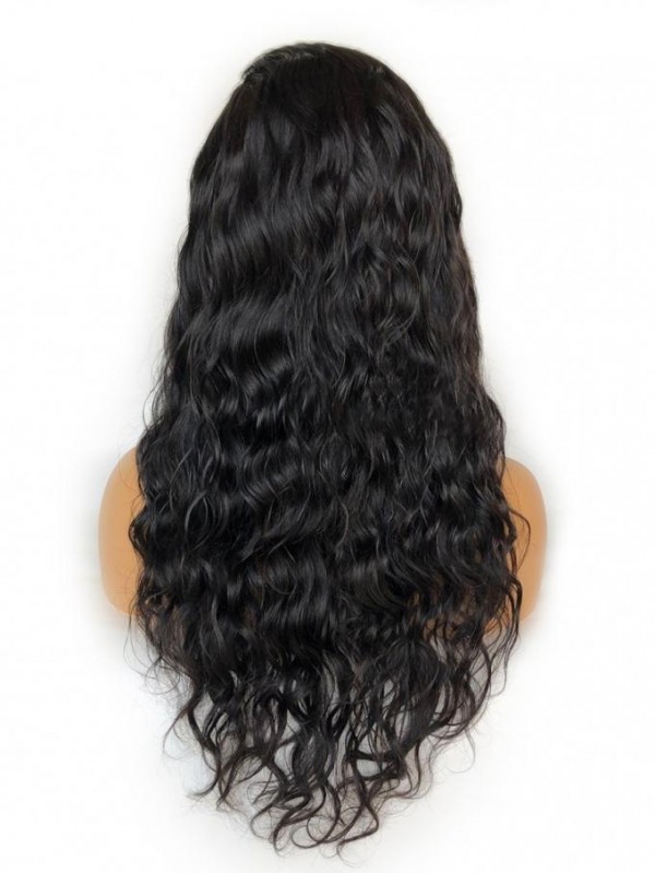 Brazilian Hair Loose Deep Wave Human Hair Natural Color Wig With Baby Hair Glueless Full Lace Wigs Lwigs60