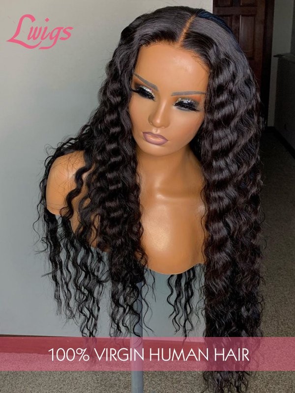 12A Virgin Hair Undetectable Dream Swiss Lace Big Curly Pre-Plucked Natural Hairline 360 Lace Wigs Lwigs14