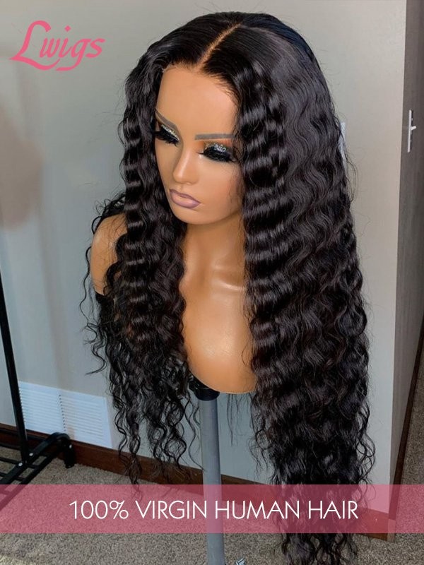 12A Virgin Hair Undetectable Dream Swiss Lace Big Curly Pre-Plucked Natural Hairline 360 Lace Wigs Lwigs14
