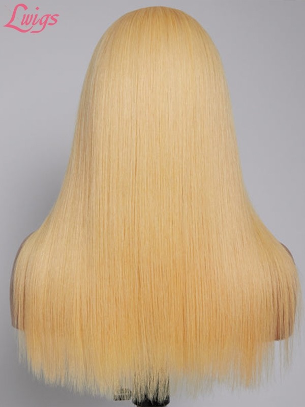 Affordable #613 Wig Human Hair Silky Straight Blonde Pre Plucked HD Lace Wig 13x4 Lace Front Wigs For Black Women Lwigs72