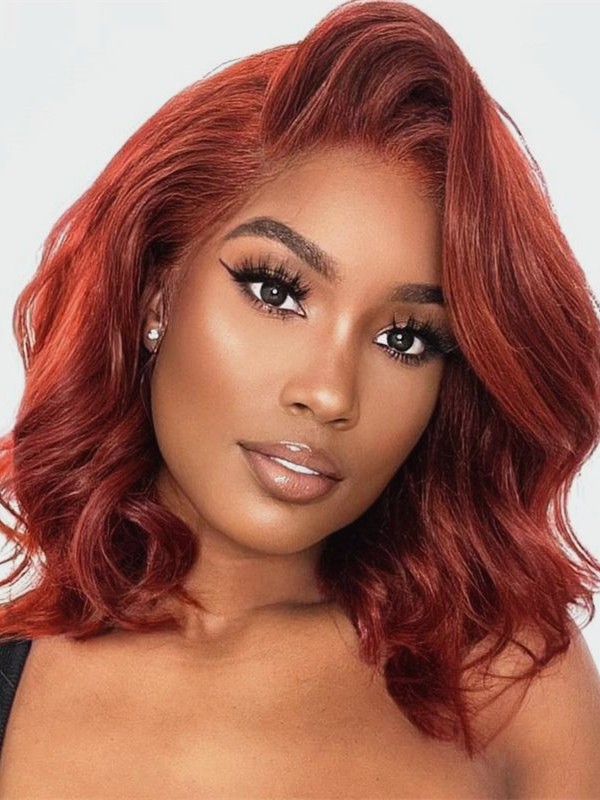 New Arrival Soft Bob Wig Human Hair Body Wave Frontal 13x4 Natural Hair Wig Bleached Single Knots Transparent Lace Front Wig Lwigs385