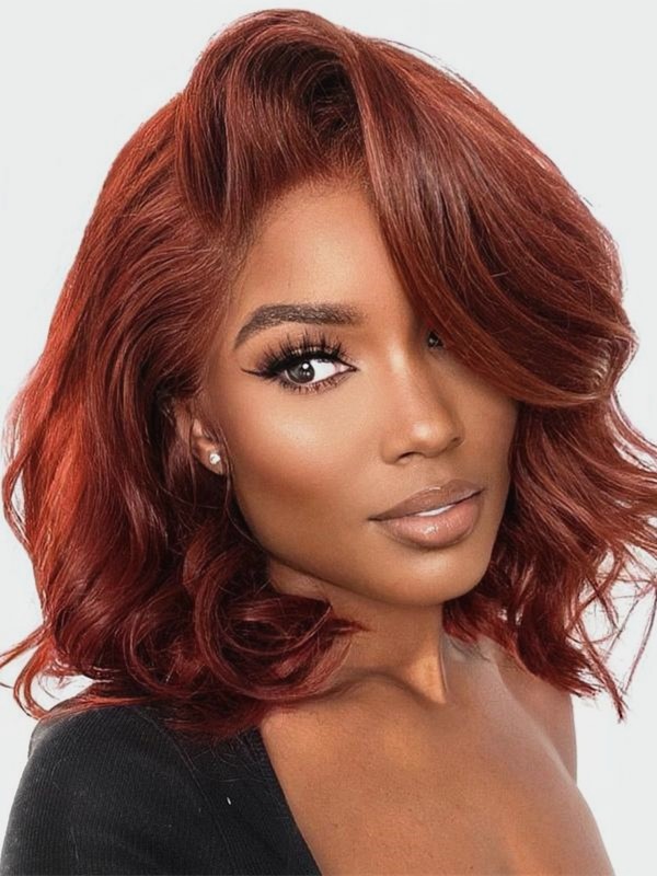 New Arrival Soft Bob Wig Human Hair Body Wave Frontal 13x4 Natural Hair Wig Bleached Single Knots Transparent Lace Front Wig Lwigs385