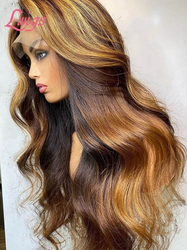 Black Friday 2020 Ombre Brown Highlights Body Wave Style Soft Texture
