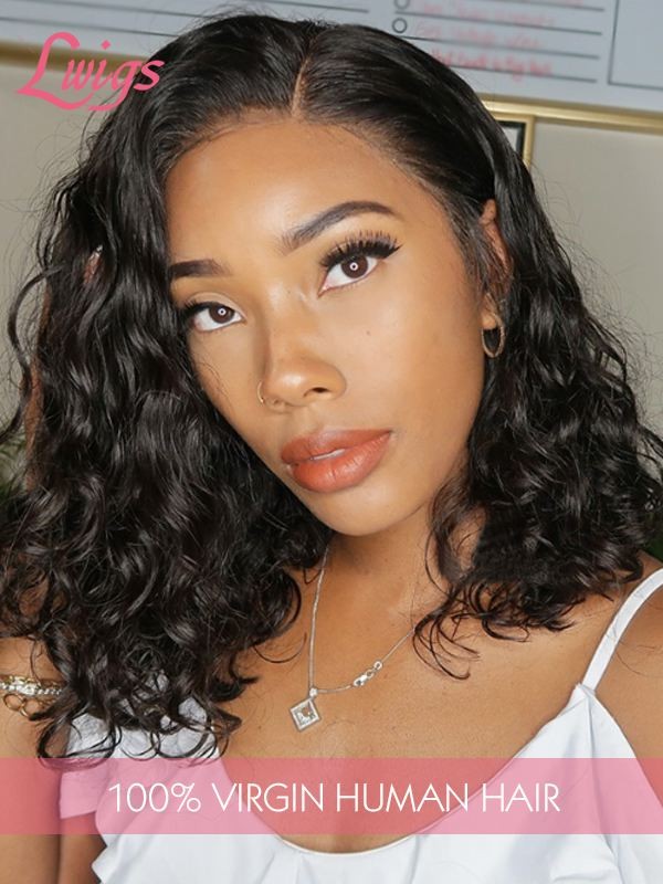 Deep Wave Lace Wigs Virgin Indian Hair Human Hair 13X6 Lace Front Wigs For Black Women [LWIGS153]