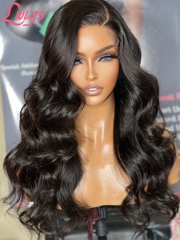 Brazilian Human Hair Body Wave Undetectable HD Dream Swiss Lace Wig Pre-plucked Hairline 360 Lace Wigs Lwigs168