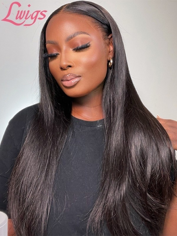 Lwigs Black Friday Deals Silky Straight Long Length Wigs And Highlight Color Body Wave Lace Closure Wig Bleached Knots BC08