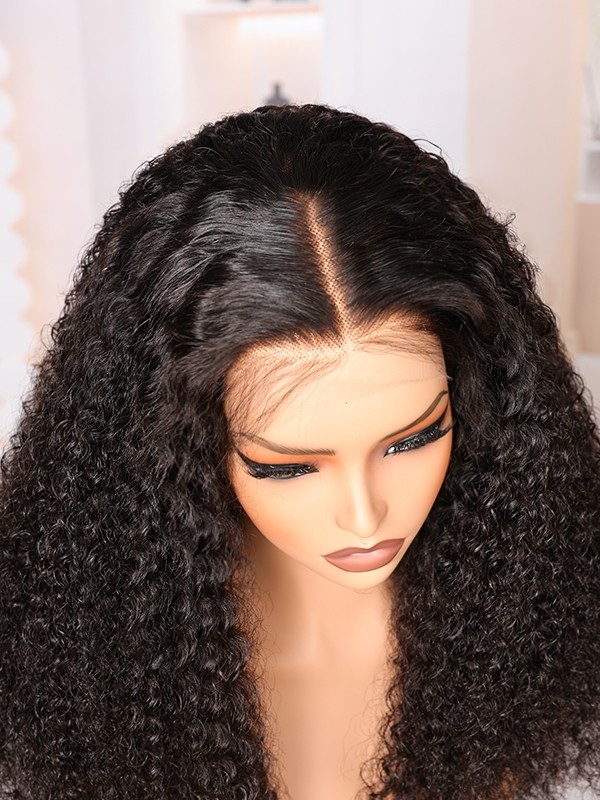 Brazilian Virgin Hair Top Grade 100 Human Hair Wigs Undetectable HD Lace Clean Hairline Curly Hair Style 13x6 Lace Front Wigs Lwigs110