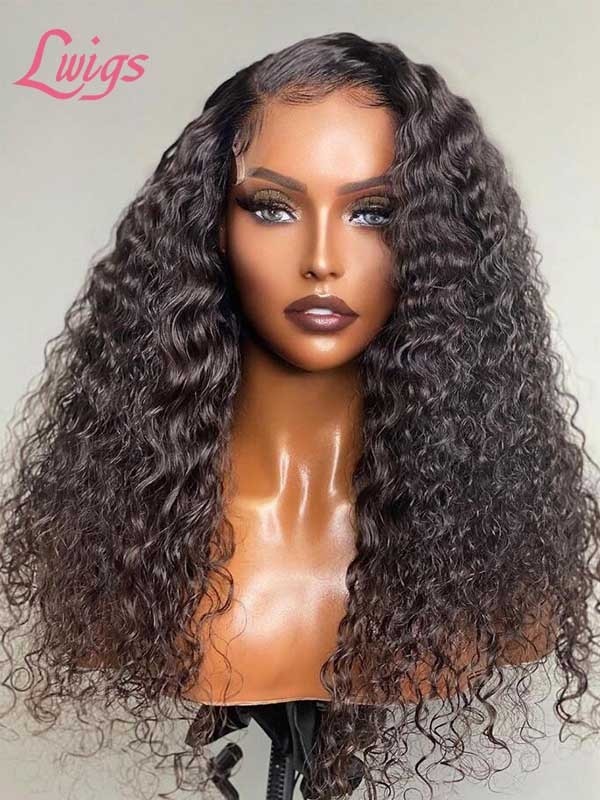 Deep Curly Healthy Natural Hair 136 HD Lace Frontal Wigs Brazilian Human Hair Hair Trends Glueless Frontal Wig MD11