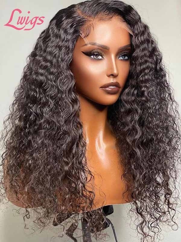 Deep Curly Healthy Natural Hair 136 HD Lace Frontal Wigs Brazilian Human Hair Hair Trends Glueless Frontal Wig MD11