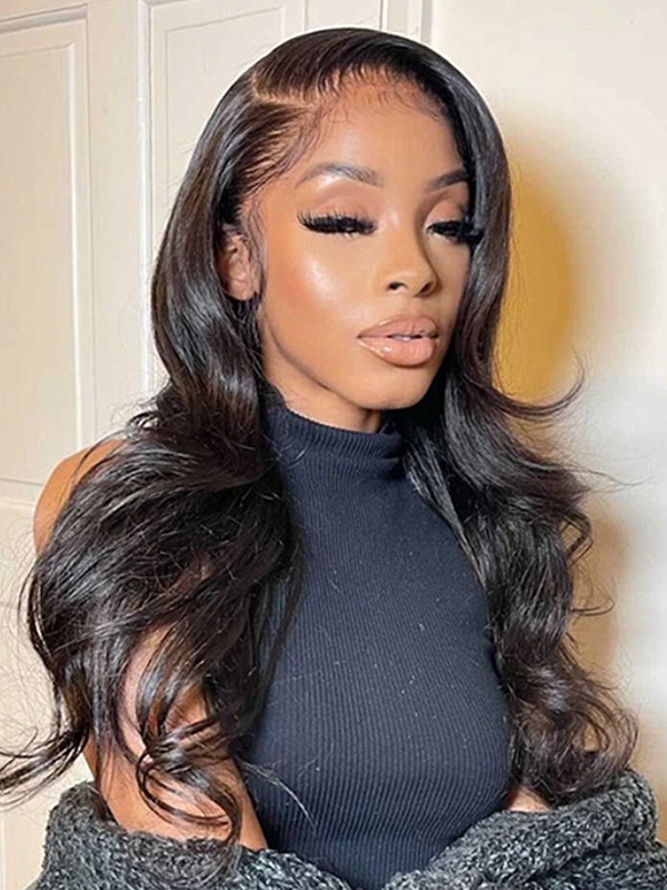 Glueless HD Lace 10A Grade Virgin Human Hair Pre-plucked Hairline Body Wave Full Lace Wig Lwigs387
