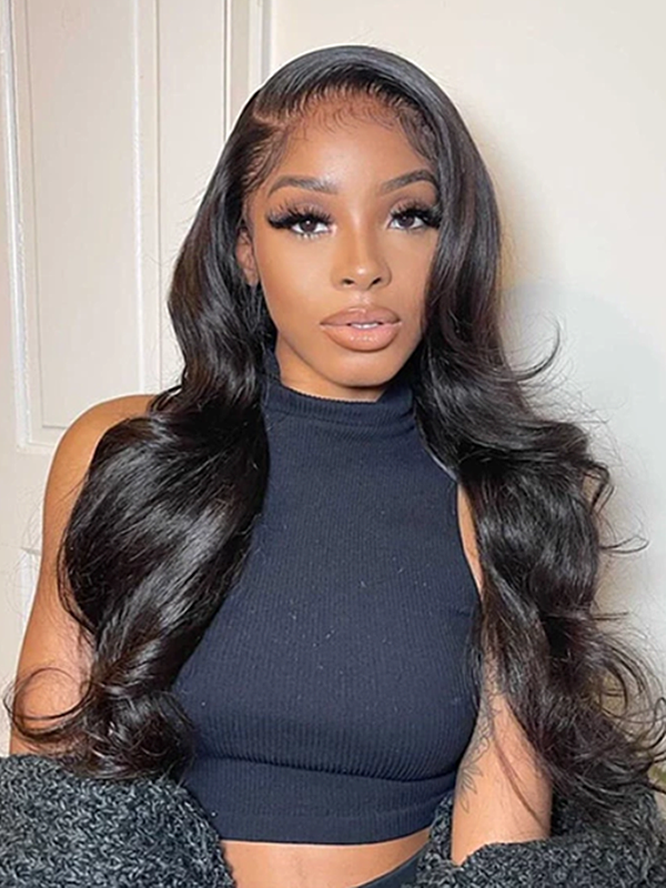 Glueless HD Lace 10A Grade Virgin Human Hair Pre-plucked Hairline Body Wave Full Lace Wig Lwigs387