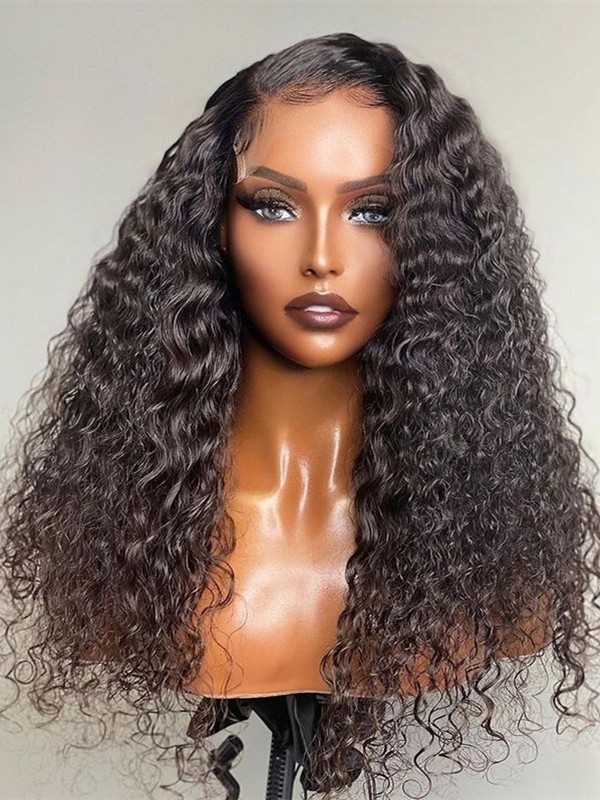Glueless Curly Wig With Middle Part Full Lace Wig Human Hair Wigs Dream Swiss Lace Vingin Brazilian Hair Lace Wig For Beginners Lwigs45
