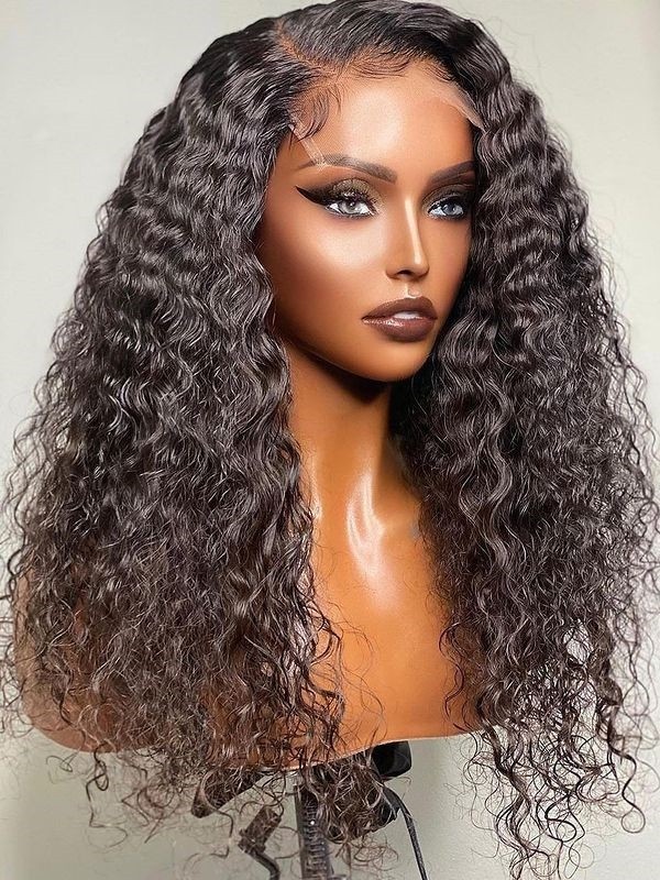 Glueless Curly Wig With Middle Part Full Lace Wig Human Hair Wigs Dream Swiss Lace Vingin Brazilian Hair Lace Wig For Beginners Lwigs45