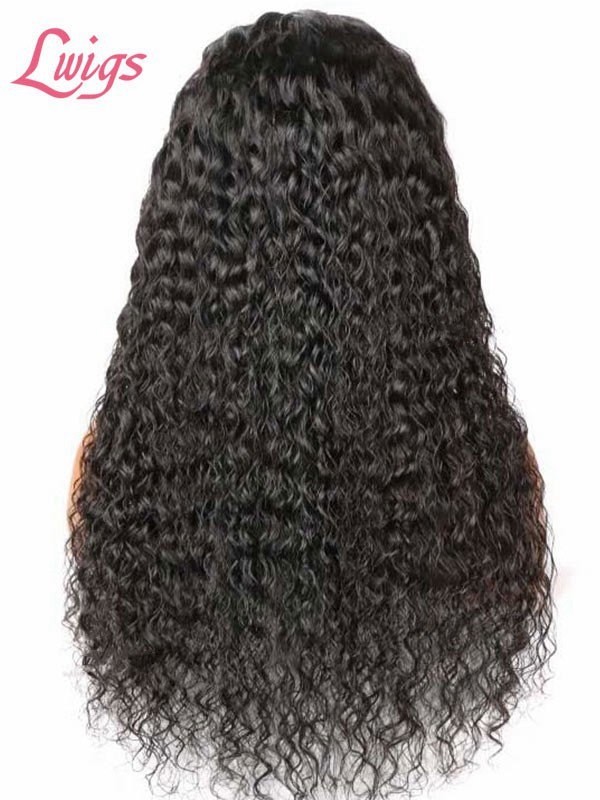 HD Lace No Part Curly Wig Pre-Plucked Hairline Brazilian Human Vigin Hair Deep Curly 5x5 Lace Closure Wigs for Black Women Lwigs257