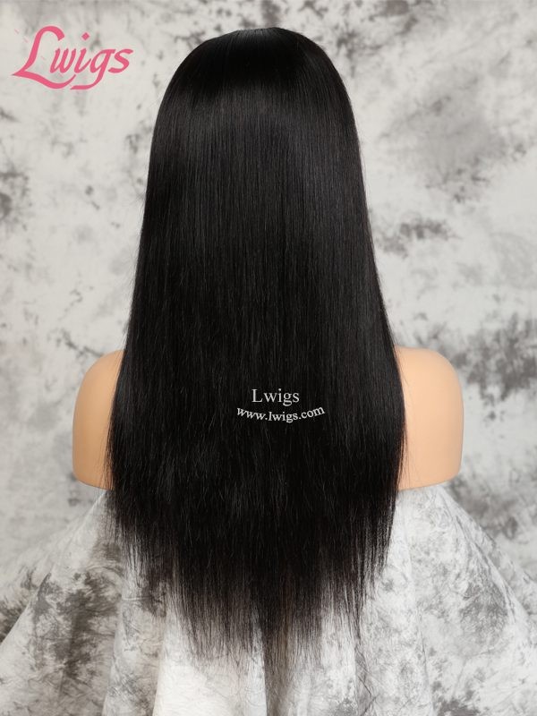 High Quality Virgin Human Hair Silky Straight Undetectable Lace 360 Lace Wigs With Natural Hairline For Balck Women Lwigs62