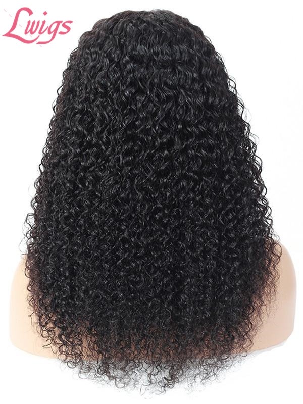 13x6 Lace Front Kinky Curly Brazilian Human Hair Undetectable HD Lace Wig Pre Plucked Hairline Single Knots Lwigs332