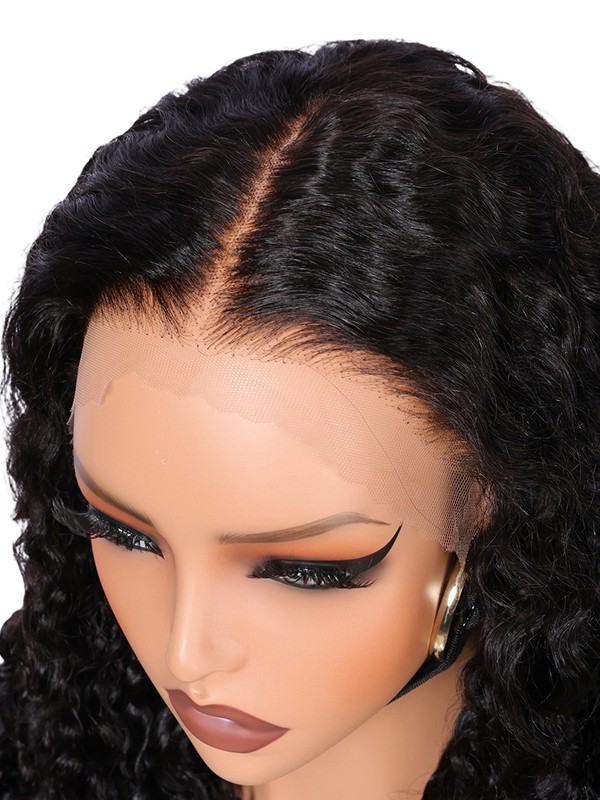 Lwigs Most-Fit Cap Super-thin Breathable HD Lace Water Wave Deep Parting 11x6 Lace Frontal Wigs UD07