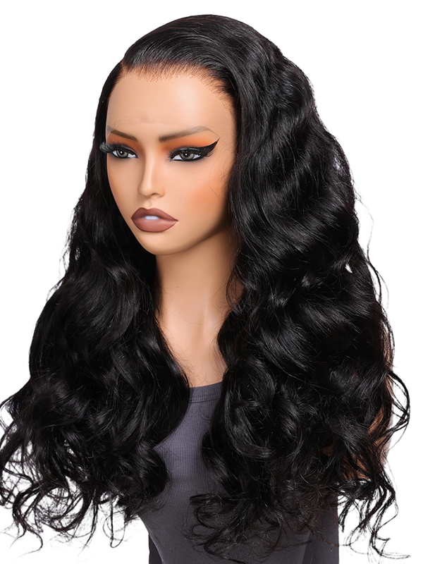 Lwigs Most-Fit Cap Skinlike HD Lace Frontal Wig Body Wave Pre-plucked Natural Hairline Free Part 11x6 Front Wigs UD06