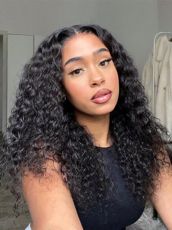 Lwigs 13x4 Affordable Transparent Lace Front Wig Highlight Color Straight Hair And Curly Hair Combo Deal Lace Wig Human Hair CS07
