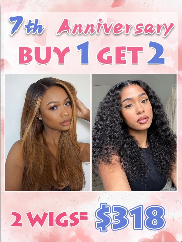 Lwigs 13x4 Affordable Transparent Lace Front Wig Highlight Color Straight Hair And Curly Hair Combo Deal Lace Wig Human Hair CS07