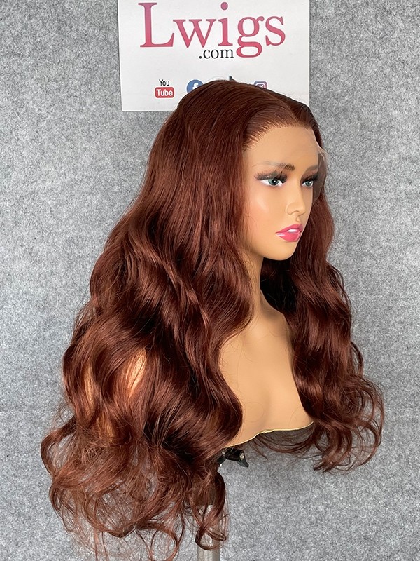 Lwigs Custom Wig Film HD Lace Deep Parting 13x6 Lace Front Wig Human Hair 20 Inches 180% Density Body Wave Custom09