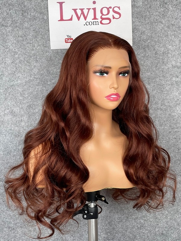 Lwigs Custom Wig Film HD Lace Deep Parting 13x6 Lace Front Wig Human Hair 20 Inches 180% Density Body Wave Custom09