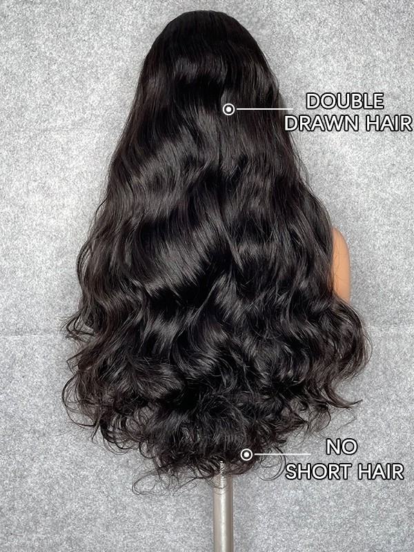 Lwigs Custom Wig High Grade 100% Virgin Human Hair 13x6 HD Lace 22 Inches 180% Density Bleached Single Knots Frontal Wig Custom10
