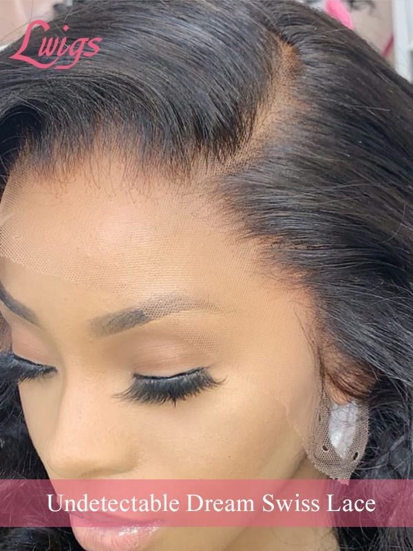 Smile Pretty Girl Ombre Color Body Wave Virgin Human Hair Wigs 360 Lace Wig Glueless Dream HD Lace Frontal Wig Ash Brown Mixed Color Hair Lwigs347