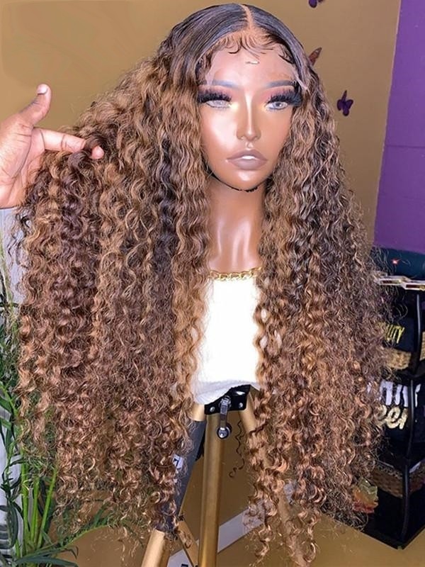 Lwigs Flash Sale Buy 1 Get 1 Free Human Hair C-Part Lace Wig Pre Plucked Bleached Knots Brazilian Lace Front Wigs For Black Women CS05